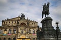DRESDEN, GERMANY Ã¢â¬â AUGUST 13, 2016: Statue of King Johann and